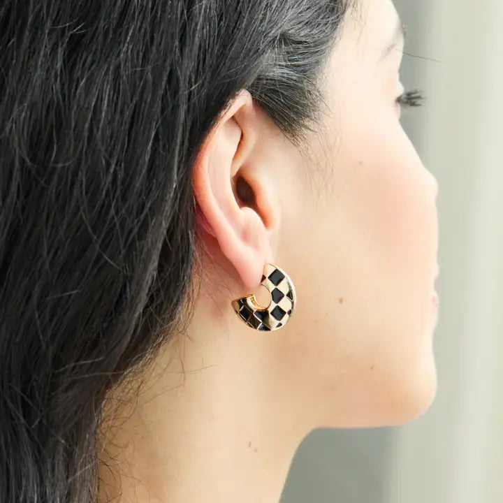" Black Bailey Earrings