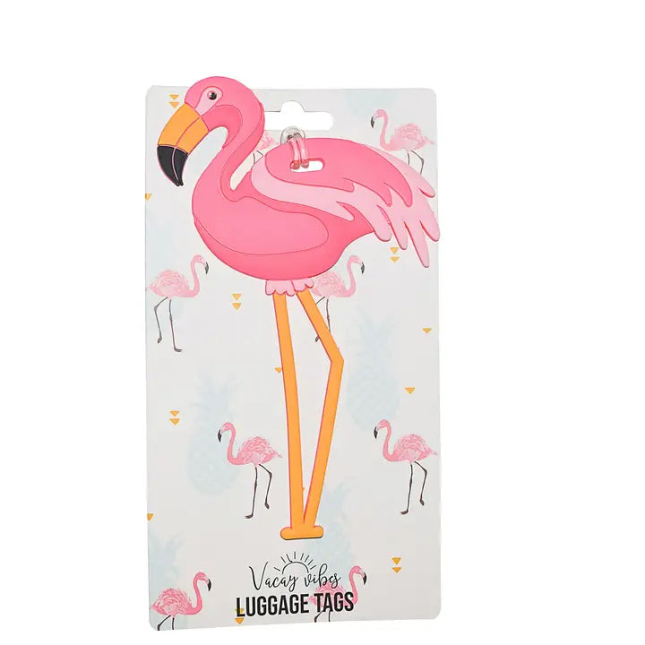 Flamingo Silicone Luggage Tag
