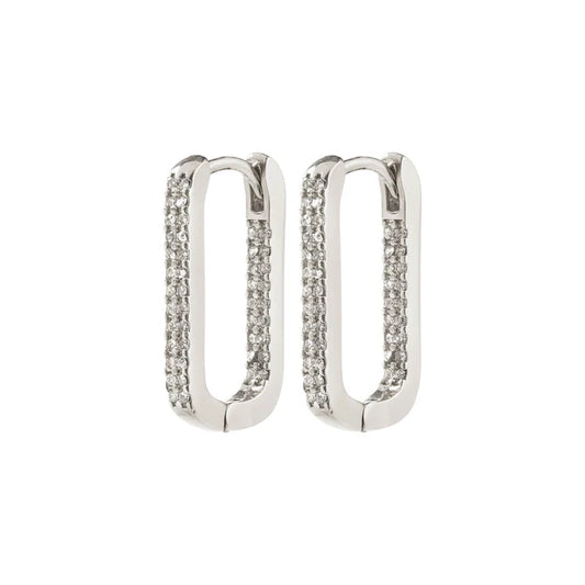 Phase Oval Hoops Gold & Silver Earrings