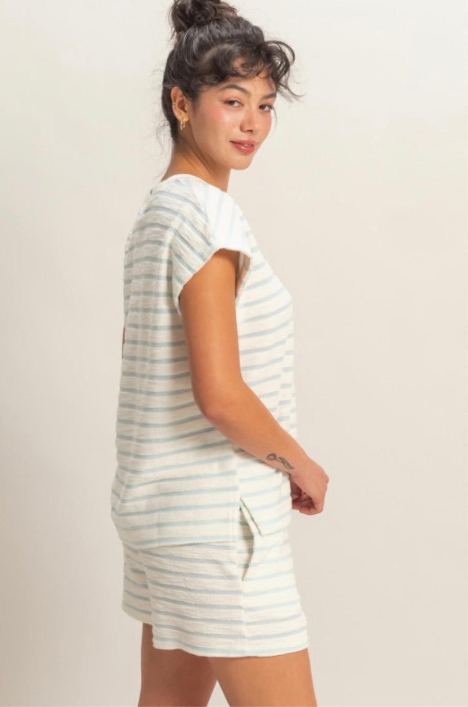 Striped Blue Top