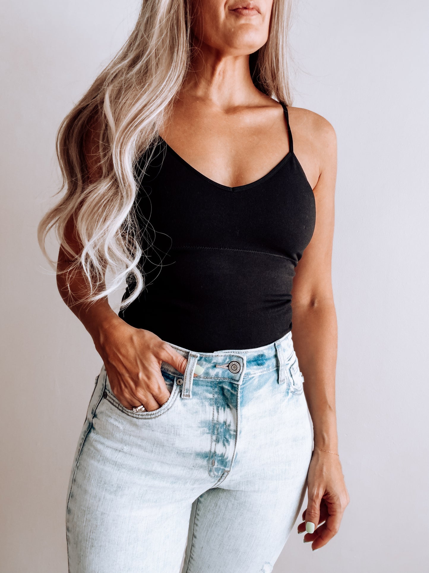 * Black Seamless Bra / Top