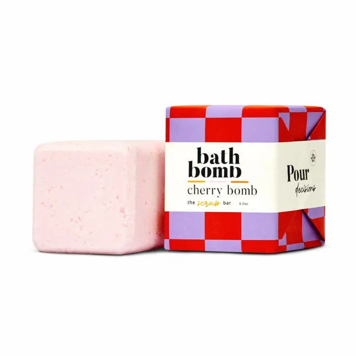 Cherry Bath Bomb- Fruity Spa Fizz- Moisturizing