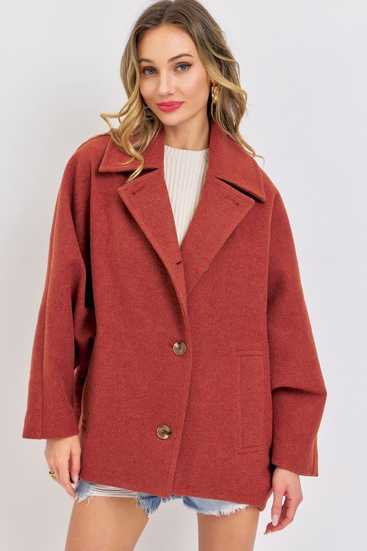 Rust Oversized Coat