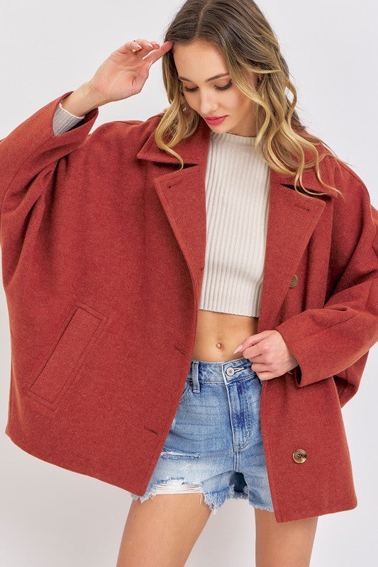 Rust Oversized Coat