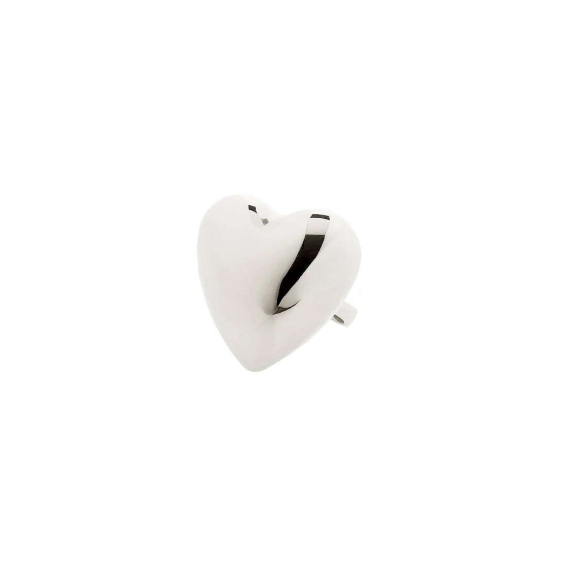 " ANNEMETTE Chunky Heart Ring Gold & Silver