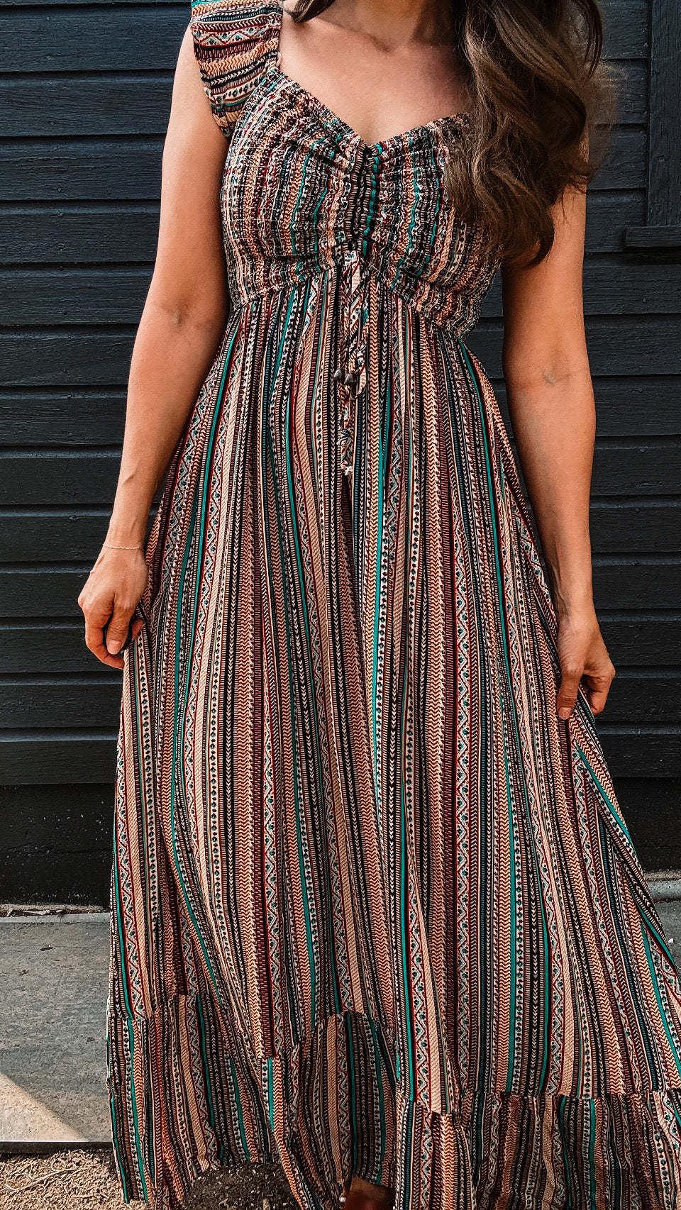 | Off The Shoulder Maxi Dress
