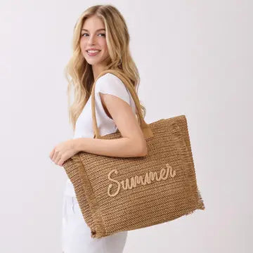Summer Tan Tote Fringe Bag