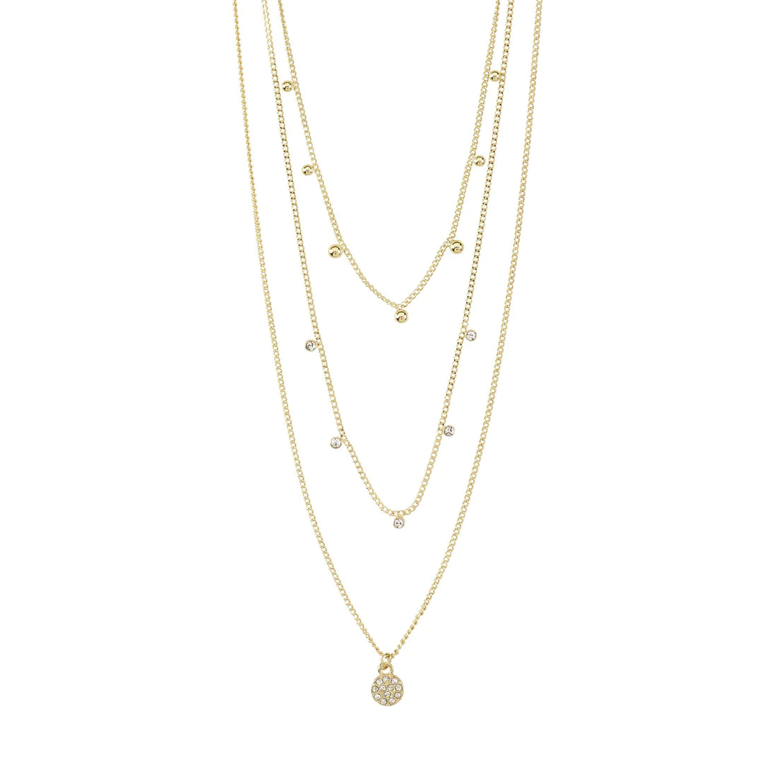 | GOLD CHAYENNE RECYCLED CRYSTAL NECKLACE