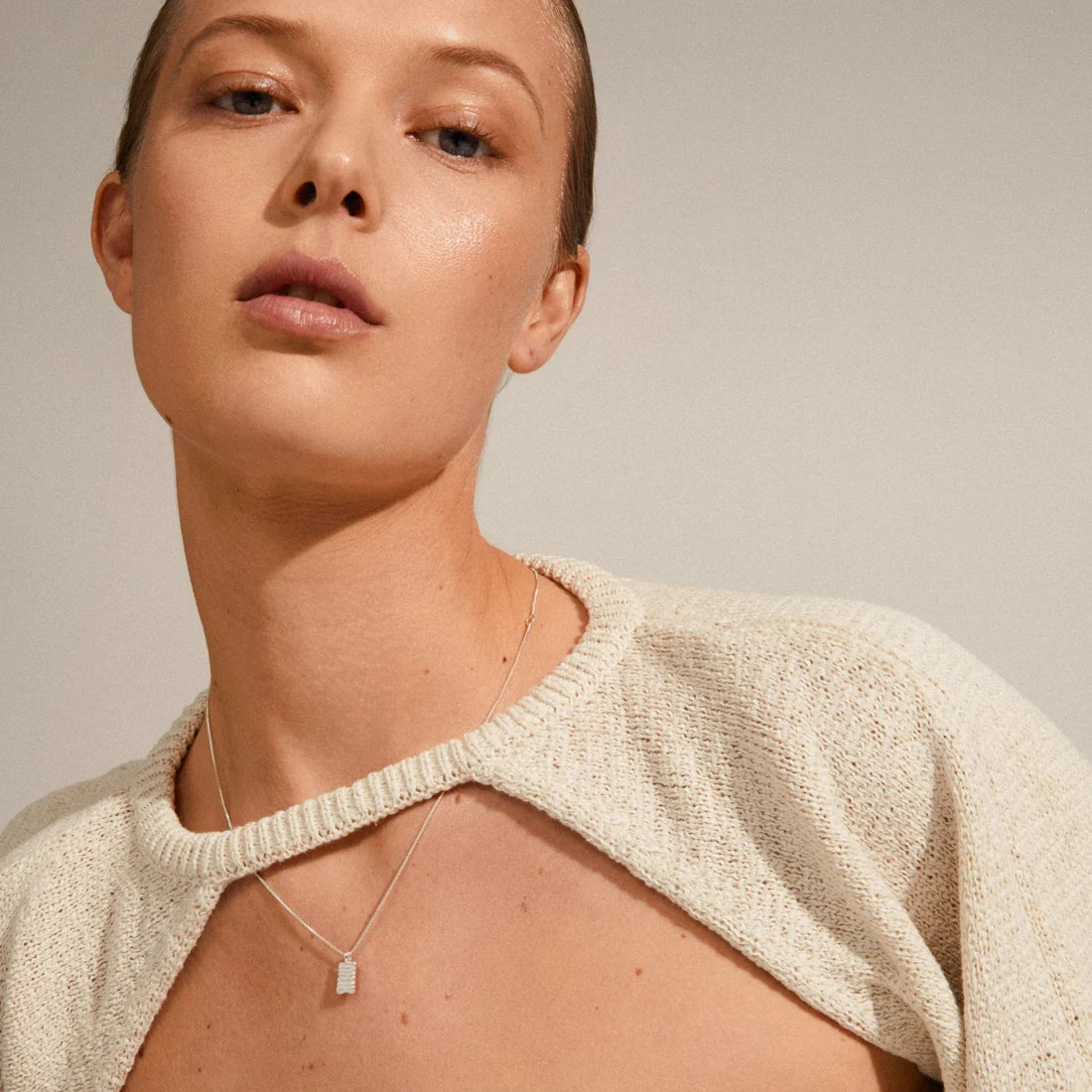 * Jemma Silver Plated Necklace