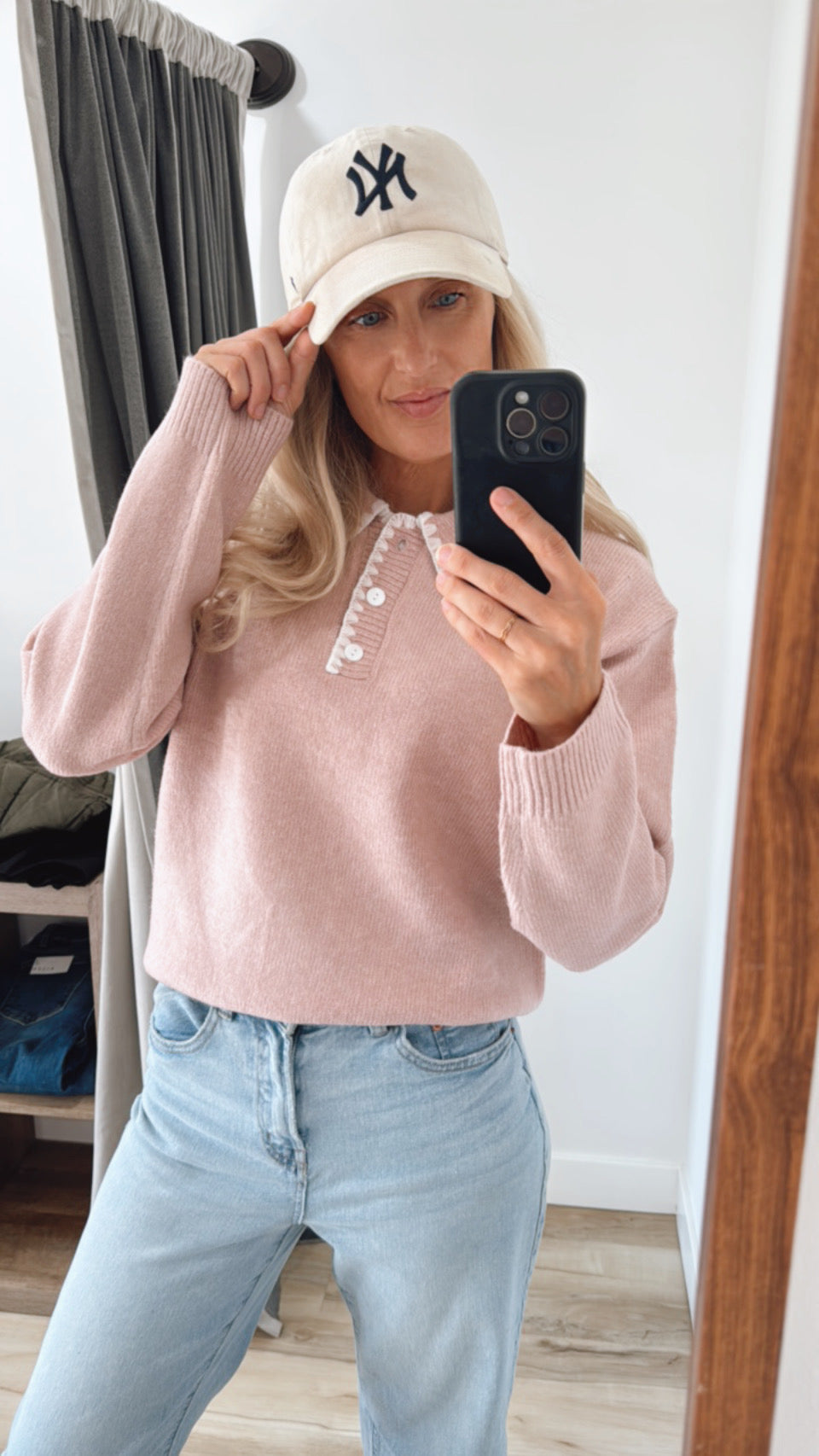 Embroidered Polo Sweater