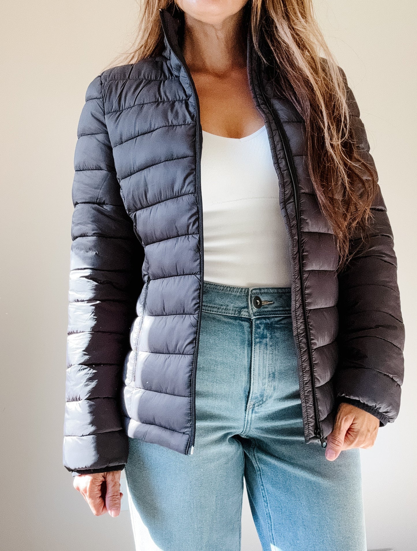 | Black Short Puffer Jacket