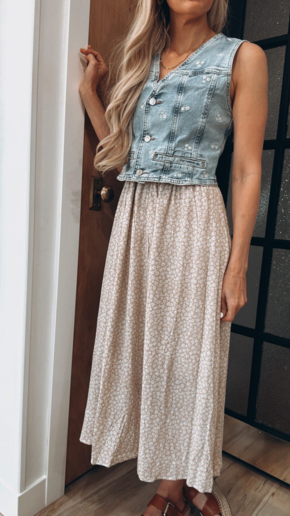 Merlin Bloom Jean Vest