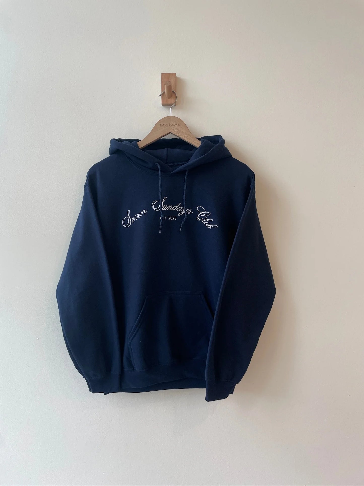Seven Sundays Club - Navy Hoodie