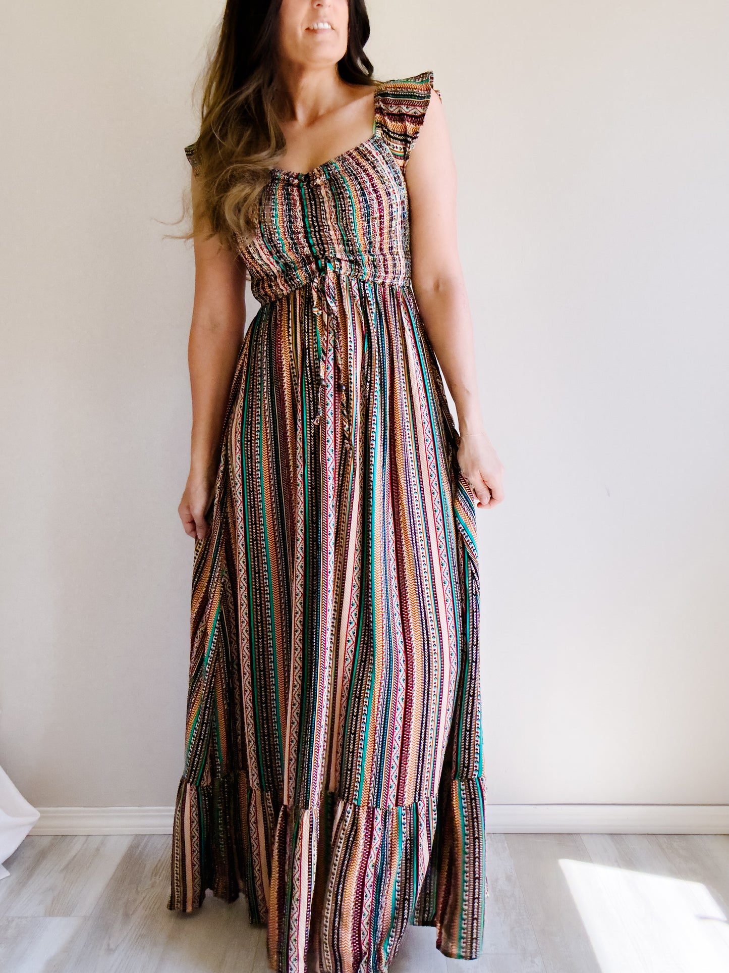 | Off The Shoulder Maxi Dress