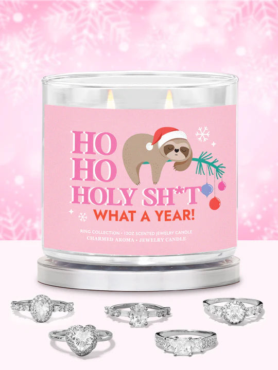 Charmed Aroma Ho Ho Holy Sh*t What a Year Candle - Ring Candle