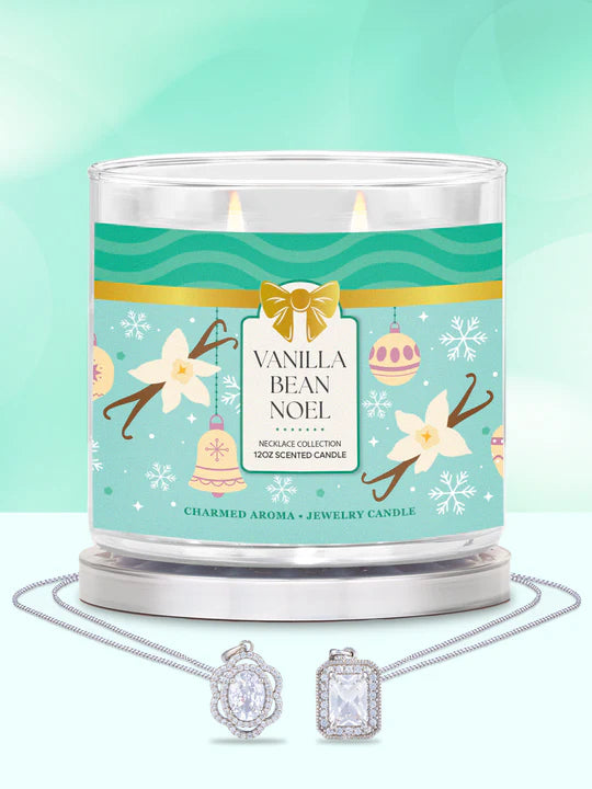 Charmed Aroma Vanilla Bean Noel Candle - Necklace Collection