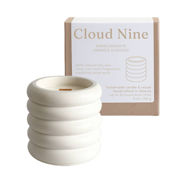 Cloud Nine Pomegranate Orange Soy Candle | Fruity Candle