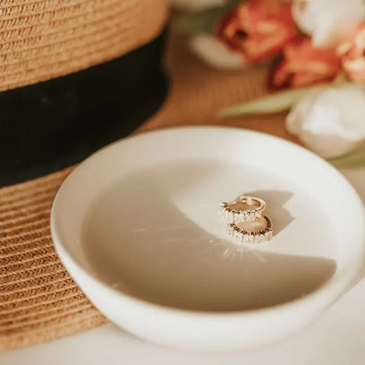 Charlotte Diamond Gold Hoops