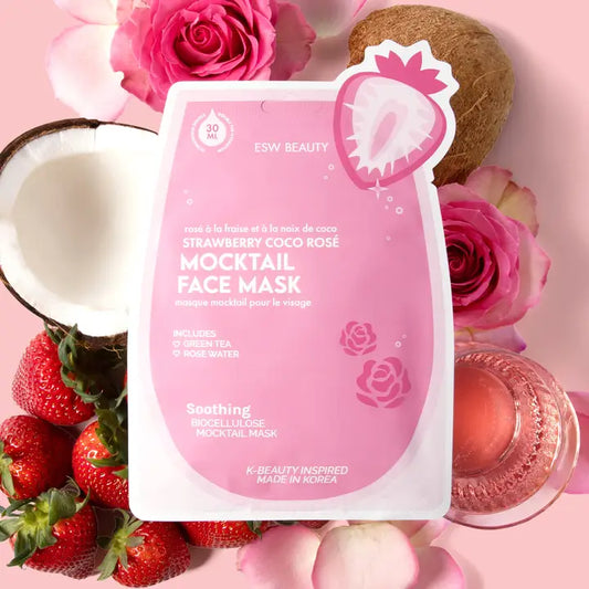 Strawberry Coco Rosé Soothing Biocellulose Mocktail Mask