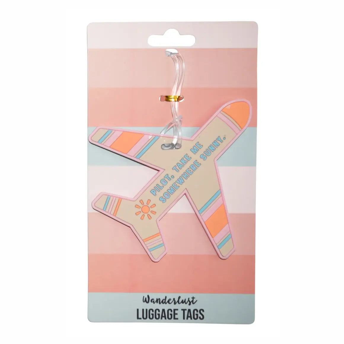 Sunny Airplane Travel Silicone Luggage Tag