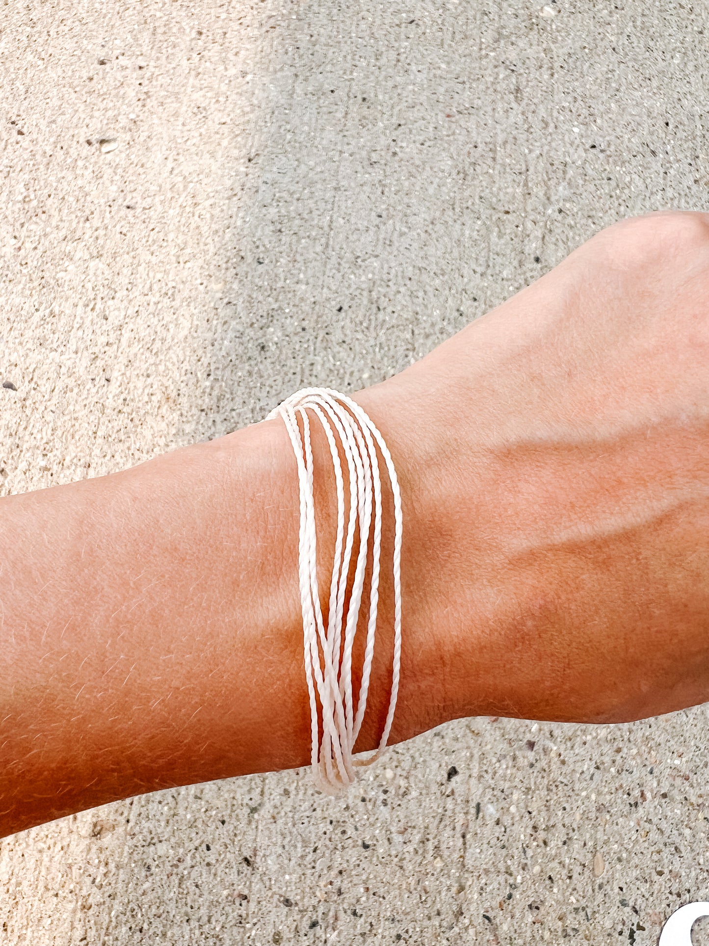 * Bright Solid Vanilla Bracelet