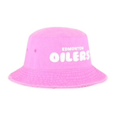 Edmonton Oilers Pink Bucket Hat