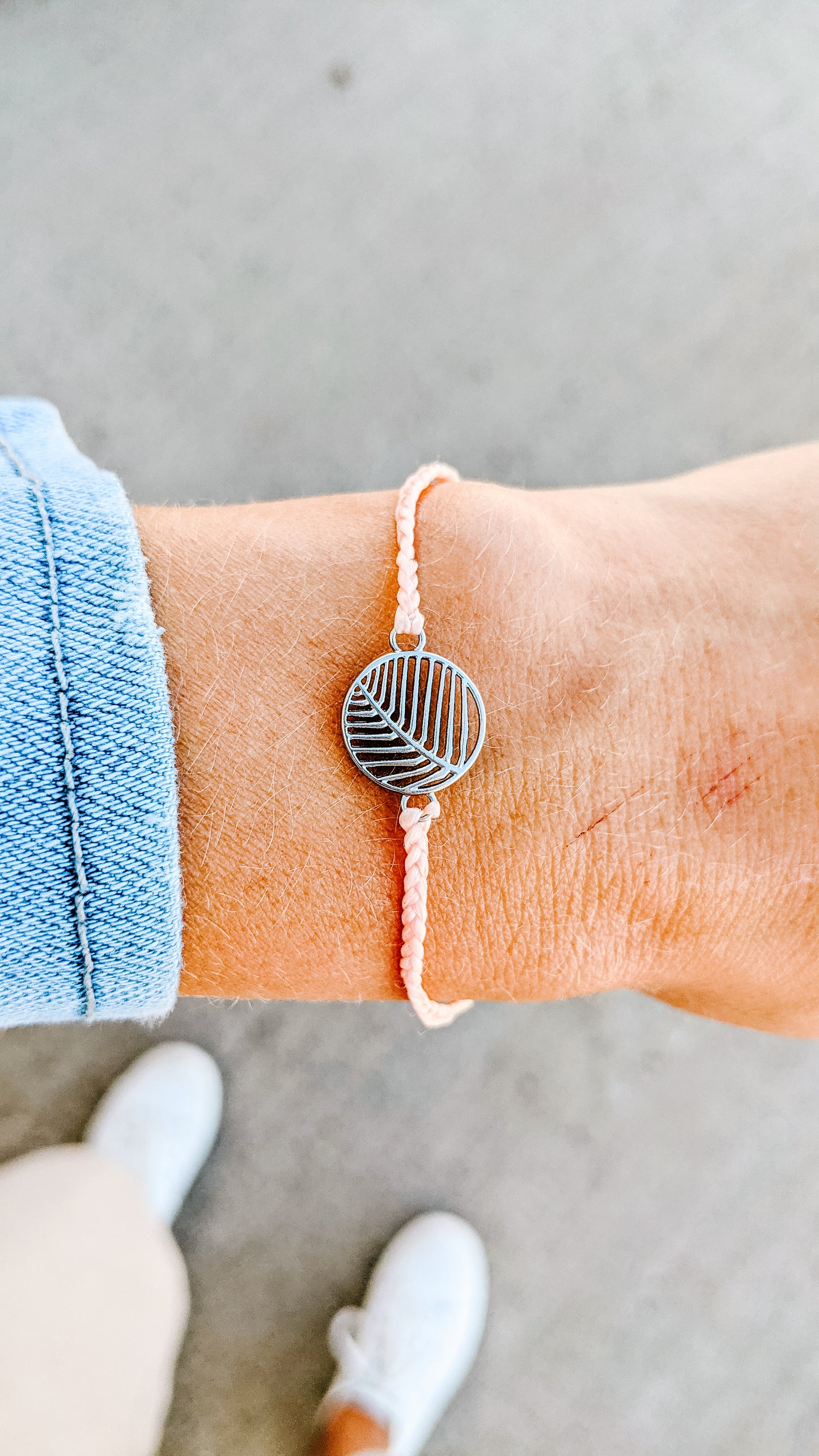 * Havana Blush Silver Bracelet