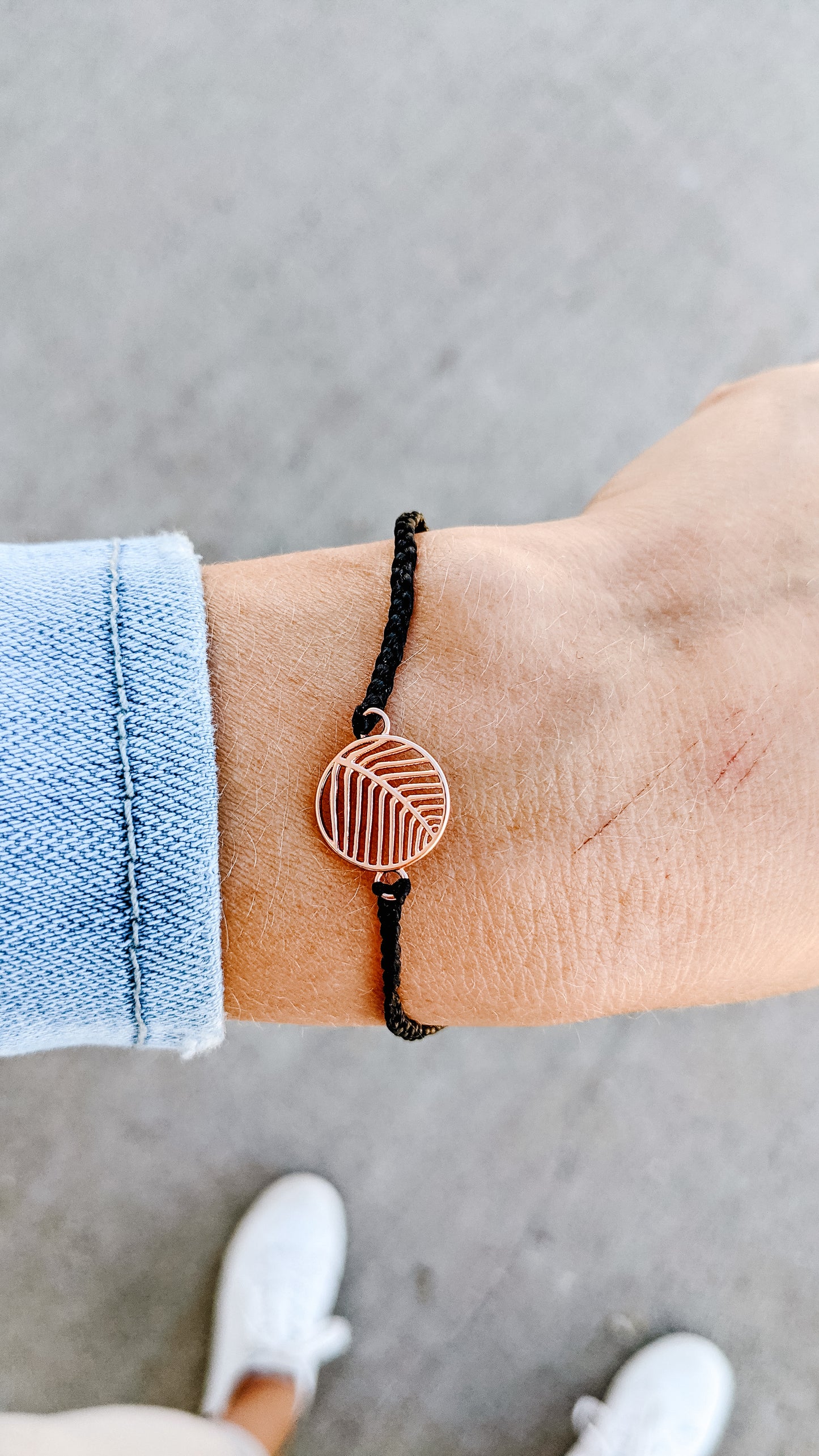 * Havana Black Rose Gold Bracelet