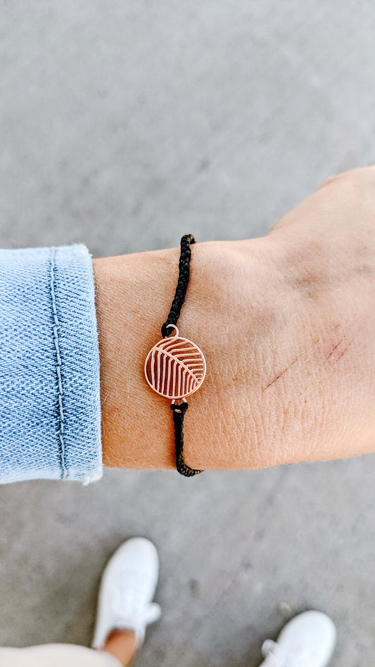 * Havana Black Rose Gold Bracelet