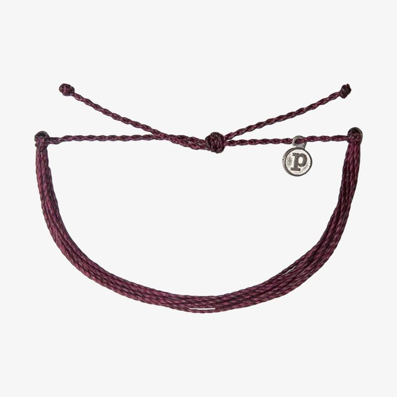 * Bright Solid Burgundy Bracelet