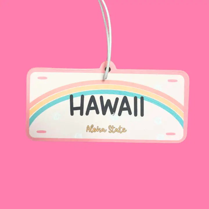 Hawaii License Plate, Car Freshener