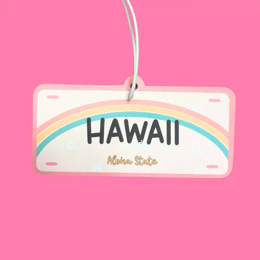 Hawaii License Plate, Car Freshener