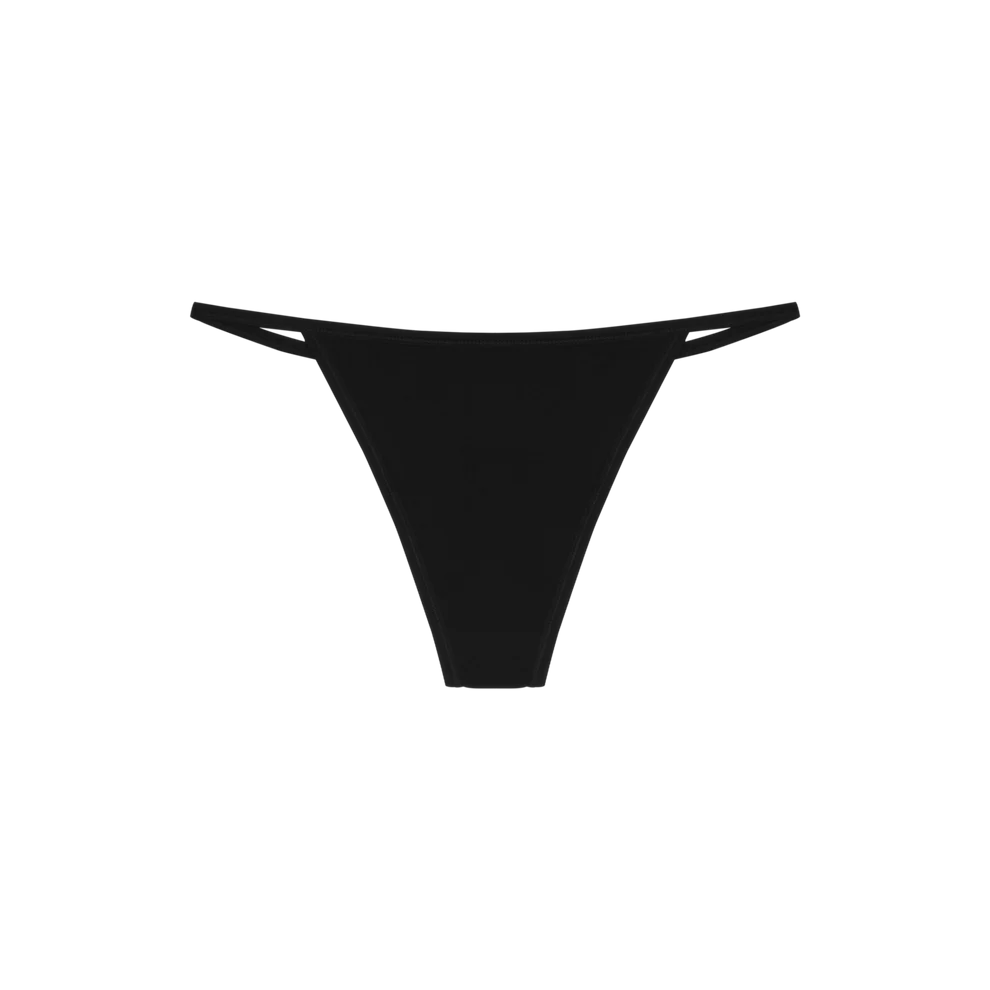 huha Black String Thong