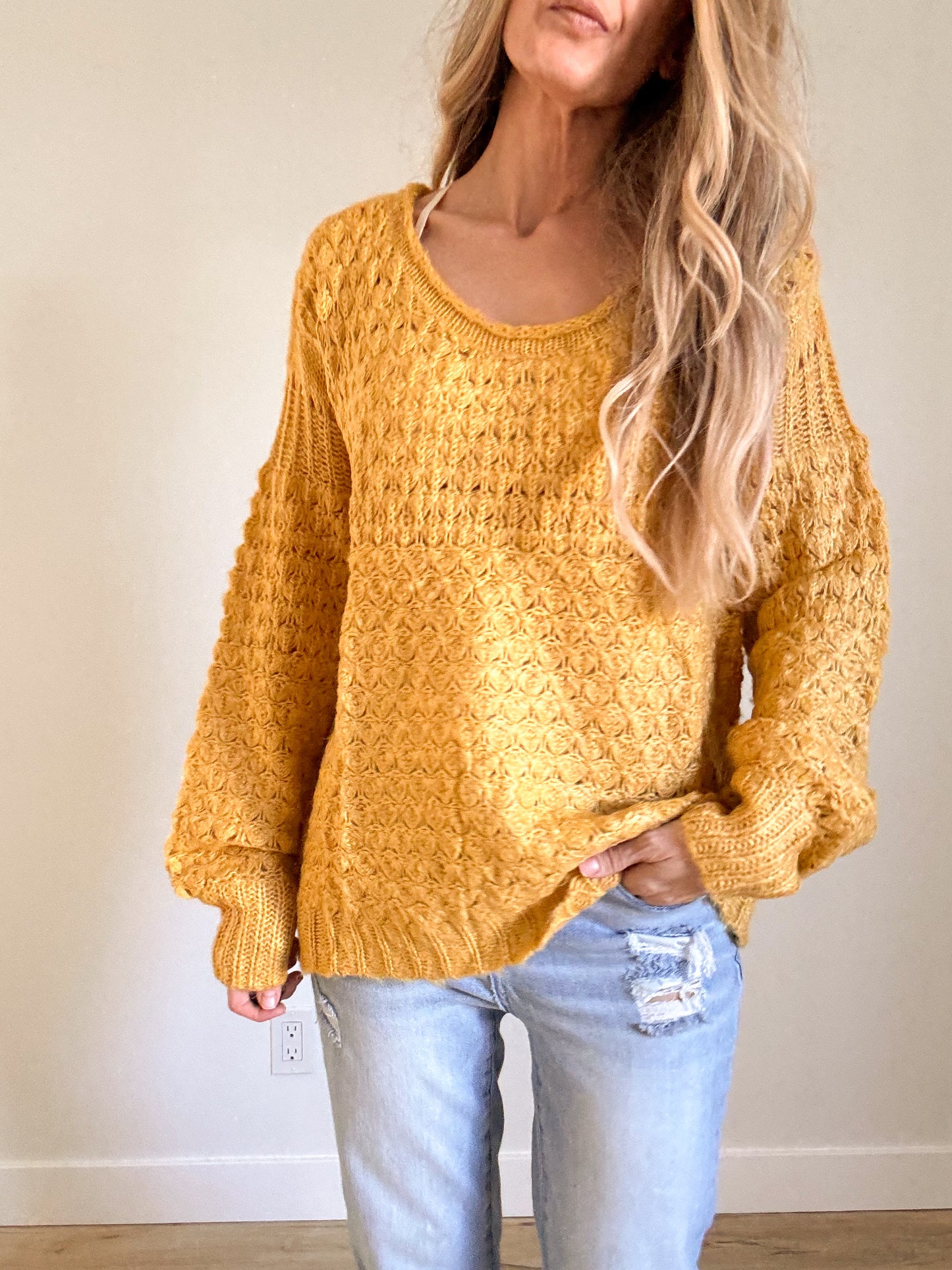 Knitted Boho Sweater