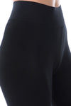 Black Super Stretchy Wide Waistband Leggings