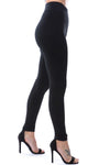 Black Super Stretchy Wide Waistband Leggings