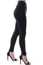 Black Super Stretchy Wide Waistband Leggings