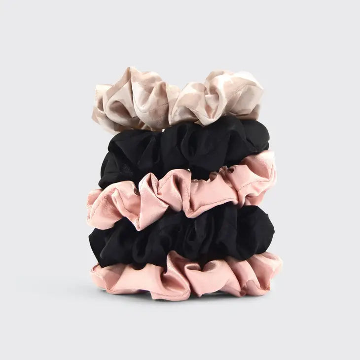 | Satin Sleep Scrunchies 5pc - Assorted