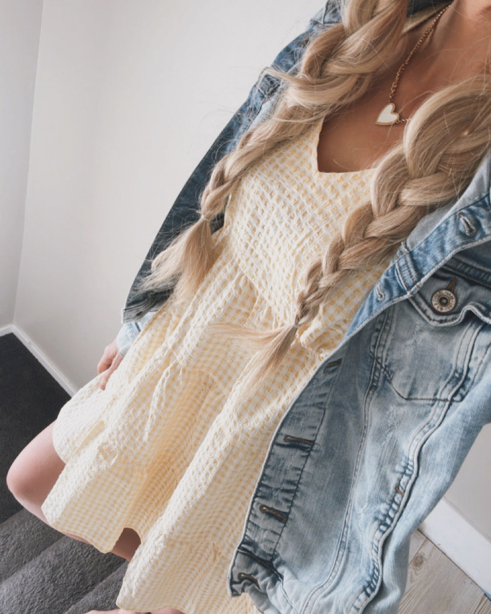 Butter Bubble Tiered Mini Dress