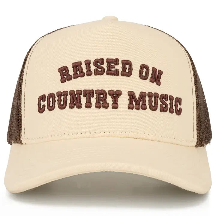 Raised On Country Music  Trucker Hat