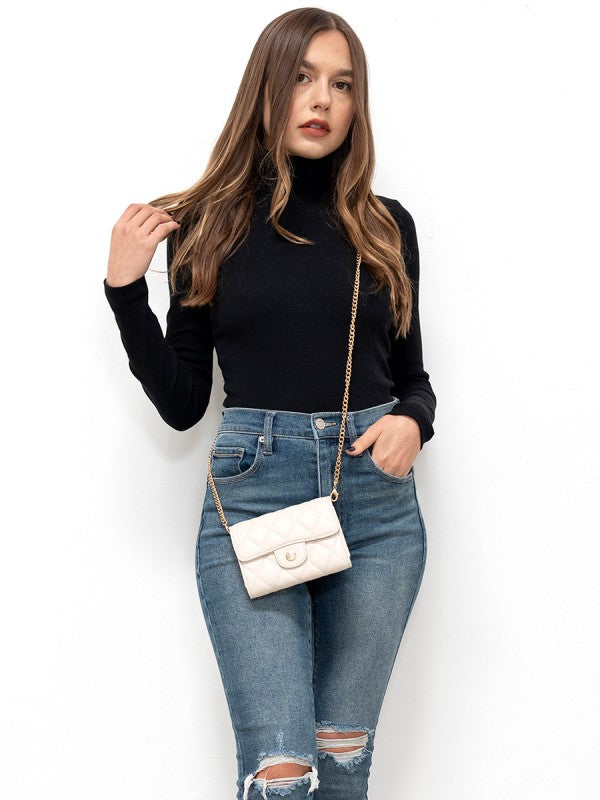 Everette White Handbag