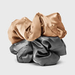 Sleep Pillow Scrunchies - Charcoal/Gold