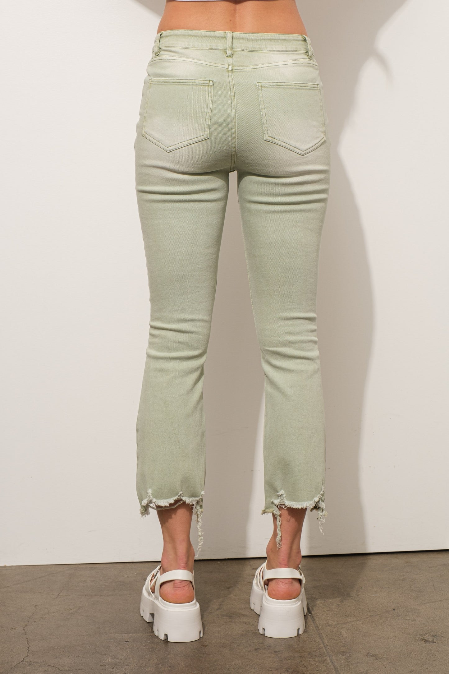 Mint Green Vintage Stretch Jeans