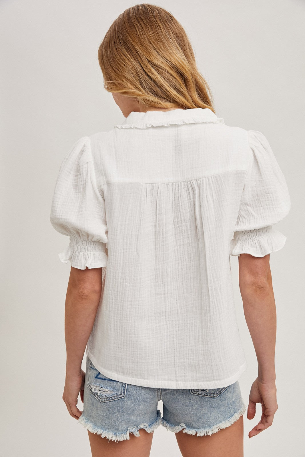 Ivory Embroidered Top