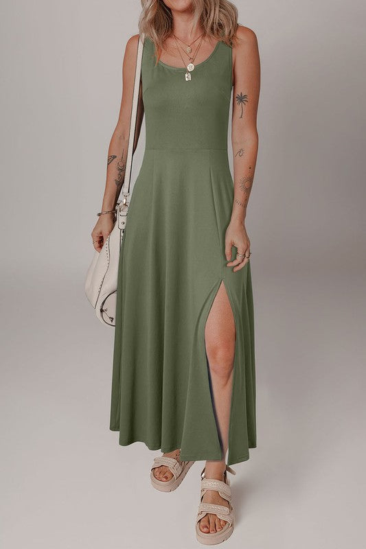 Sleeveless Flared Dress