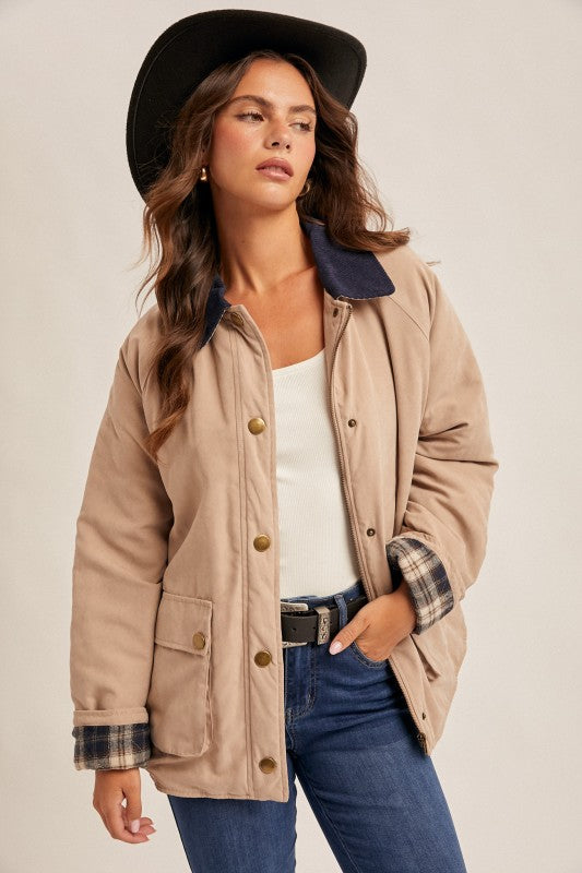 Corduroy Collar Jacket
