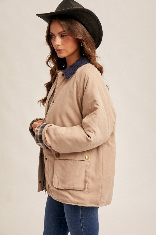 Corduroy Collar Jacket