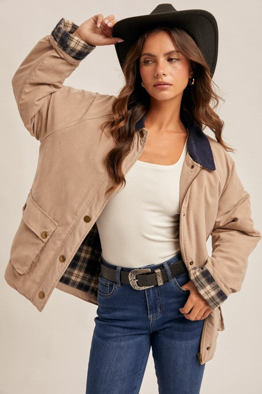 Corduroy Collar Jacket