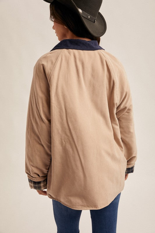 Corduroy Collar Jacket