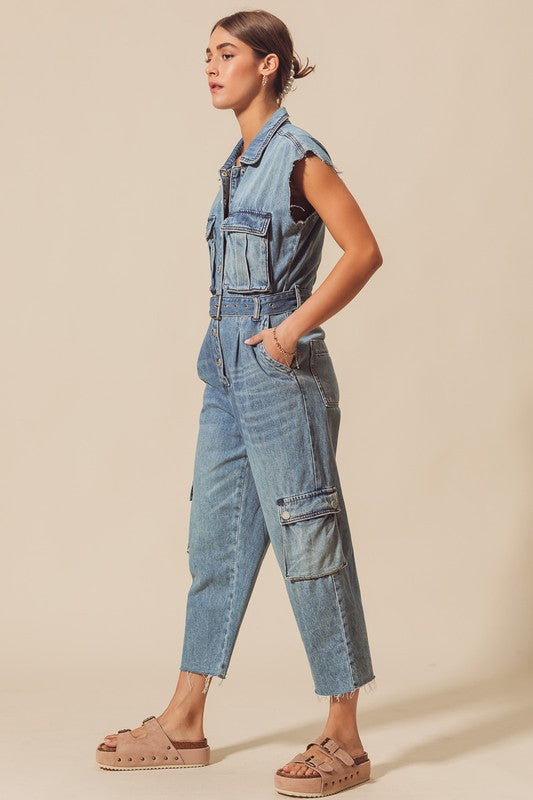 Belted Cargo Overalls